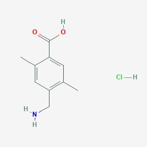 4-(Aminomethyl)-2,5-dimethylbenzoic acid;hydrochloride