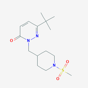 6-Tert-butyl-2-[(1-methanesulfonylpiperidin-4-yl)methyl]-2,3-dihydropyridazin-3-one