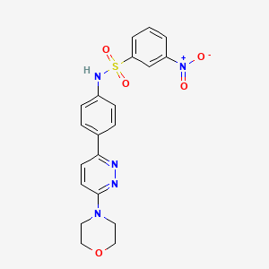 N-(4-(6-morpholinopyridazin-3-yl)phenyl)-3-nitrobenzenesulfonamide