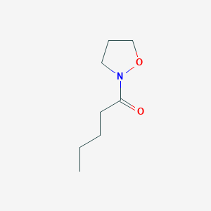 molecular formula C8H15NO2 B2699040 1-(1,2-噁唑烷-2-基)戊酮 CAS No. 1566835-60-6