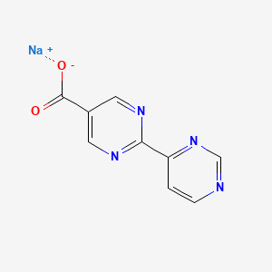 molecular formula C9H5N4NaO2 B2699042 Sodium 2-(pyrimidin-4-yl)pyrimidine-5-carboxylate CAS No. 2251053-85-5
