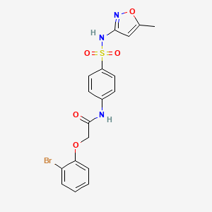 2-(2-bromophenoxy)-N-(4-(N-(5-methylisoxazol-3-yl)sulfamoyl)phenyl)acetamide