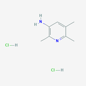 molecular formula C8H14Cl2N2 B2699062 2,5,6-三甲基-3-吡啶胺二盐酸盐 CAS No. 2089257-49-6