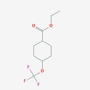 molecular formula C10H15F3O3 B2699063 Ethyl 4-(trifluoromethoxy)cyclohexane-1-carboxylate CAS No. 1374655-72-7