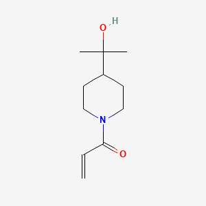 molecular formula C11H19NO2 B2699066 1-[4-(2-Hydroxypropan-2-yl)piperidin-1-yl]prop-2-en-1-one CAS No. 2279845-06-4