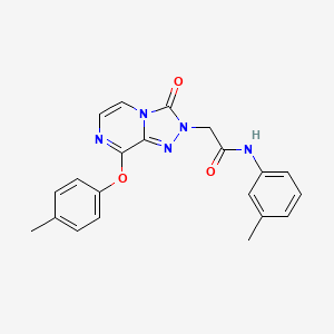 molecular formula C21H19N5O3 B2699068 2-(3-氧代-8-(对甲苯氧基)-[1,2,4]三唑并[4,3-a]吡嗪-2(3H)-基)-N-(间甲苯基)乙酰胺 CAS No. 1251692-34-8