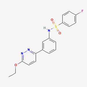 N-[3-(6-ethoxypyridazin-3-yl)phenyl]-4-fluorobenzenesulfonamide