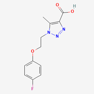 1-[2-(4-fluorophenoxy)ethyl]-5-methyl-1H-1,2,3-triazole-4-carboxylic acid