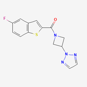 (3-(2H-1,2,3-triazol-2-yl)azetidin-1-yl)(5-fluorobenzo[b]thiophen-2-yl)methanone