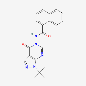 N-(1-(tert-butyl)-4-oxo-1H-pyrazolo[3,4-d]pyrimidin-5(4H)-yl)-1-naphthamide