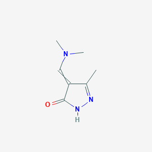 molecular formula C7H11N3O B2699097 4-(dimethylaminomethylidene)-3-methyl-1H-pyrazol-5-one CAS No. 339020-88-1