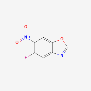 molecular formula C7H3FN2O3 B2699101 5-Fluoro-6-nitrobenzo[d]oxazole CAS No. 1384430-76-5