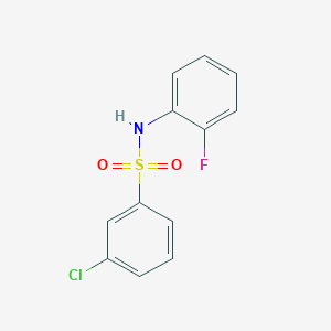 3-chloro-N-(2-fluorophenyl)benzenesulfonamide