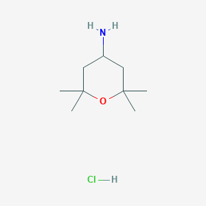 molecular formula C9H20ClNO B2699107 2,2,6,6-四甲氧基氧杂-4-胺;盐酸 CAS No. 2253632-64-1