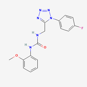 1-((1-(4-fluorophenyl)-1H-tetrazol-5-yl)methyl)-3-(2-methoxyphenyl)urea