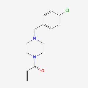 1-[4-[(4-Chlorophenyl)methyl]piperazin-1-yl]prop-2-en-1-one