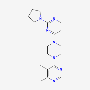 4-[4-(5,6-Dimethylpyrimidin-4-yl)piperazin-1-yl]-2-(pyrrolidin-1-yl)pyrimidine