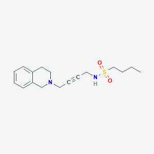 N-(4-(3,4-dihydroisoquinolin-2(1H)-yl)but-2-yn-1-yl)butane-1-sulfonamide