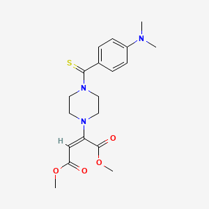 Dimethyl 2-(4-(4-(dimethylamino)phenylcarbonothioyl)piperazin-1-yl)maleate