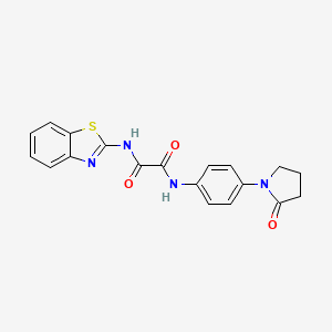 N-(1,3-benzothiazol-2-yl)-N'-[4-(2-oxopyrrolidin-1-yl)phenyl]ethanediamide