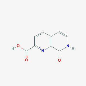 molecular formula C9H6N2O3 B2699152 8-氧代-7H-1,7-萘啉-2-羧酸 CAS No. 2260937-57-1