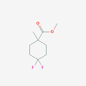 molecular formula C9H14F2O2 B2699180 甲基-4,4-二氟-1-甲基环己烷羧酸甲酯 CAS No. 1360568-90-6