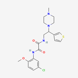 N1-(5-chloro-2-methoxyphenyl)-N2-(2-(4-methylpiperazin-1-yl)-2-(thiophen-3-yl)ethyl)oxalamide