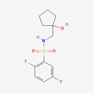 2,5-difluoro-N-((1-hydroxycyclopentyl)methyl)benzenesulfonamide