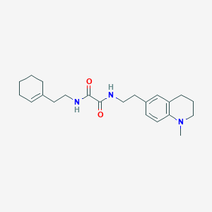 molecular formula C22H31N3O2 B2699194 N1-(2-(环己-1-烯-1-基)乙基)-N2-(2-(1-甲基-1,2,3,4-四氢喹啉-6-基)乙基)草酰胺 CAS No. 946362-99-8