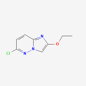 molecular formula C8H8ClN3O B2699199 6-氯-2-乙氧基咪唑并[1,2-b]吡啶嗪 CAS No. 117052-60-5