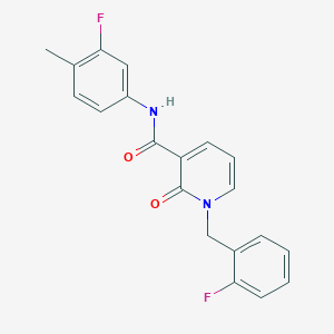 N-(3-fluoro-4-methylphenyl)-1-(2-fluorobenzyl)-2-oxo-1,2-dihydropyridine-3-carboxamide