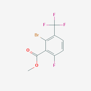 molecular formula C9H5BrF4O2 B2699212 甲基-2-溴-6-氟-3-(三氟甲基)苯甲酸酯 CAS No. 2090828-24-1