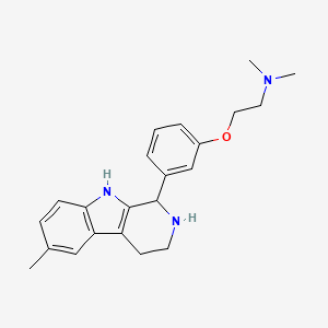 N,N-dimethyl-2-[3-(6-methyl-2,3,4,9-tetrahydro-1H-beta-carbolin-1-yl)phenoxy]ethanamine