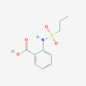 molecular formula C10H13NO4S B2699224 2-[(丙基磺酰)氨基]苯甲酸 CAS No. 926211-35-0