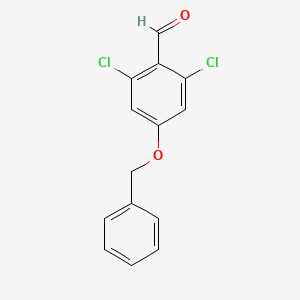 molecular formula C14H10Cl2O2 B2699225 4-(Benzyloxy)-2,6-dichlorobenzaldehyde CAS No. 461031-79-8