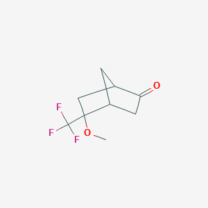 molecular formula C9H11F3O2 B2699239 5-甲氧基-5-(三氟甲基)双环[2.2.1]庚烷-2-酮 CAS No. 2361644-59-7