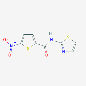 molecular formula C8H5N3O3S2 B2699248 5-nitro-N-(1,3-thiazol-2-yl)thiophene-2-carboxamide CAS No. 307510-61-8