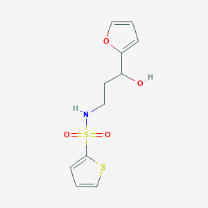 N-(3-(furan-2-yl)-3-hydroxypropyl)thiophene-2-sulfonamide