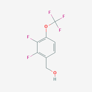 molecular formula C8H5F5O2 B2699268 2,3-Difluoro-4-(trifluoromethoxy)benzyl alcohol CAS No. 2244080-89-3