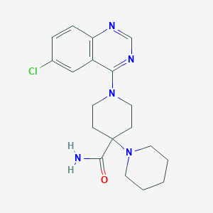 1'-(6-Chloroquinazolin-4-yl)-1,4'-bipiperidine-4'-carboxamide