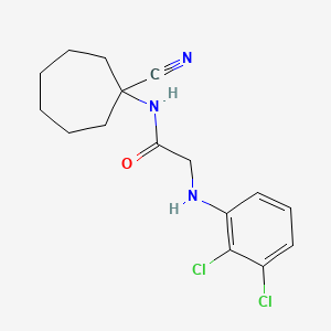 molecular formula C16H19Cl2N3O B2699286 N-(1-cyanocycloheptyl)-2-[(2,3-dichlorophenyl)amino]acetamide CAS No. 1147328-73-1