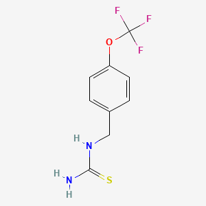 {[4-(Trifluoromethoxy)phenyl]methyl}thiourea