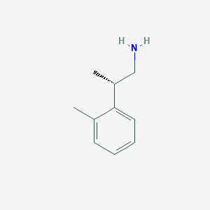 molecular formula C10H15N B2699328 (2S)-2-(2-Methylphenyl)propan-1-amine CAS No. 1644120-25-1