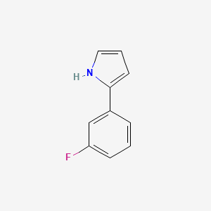 molecular formula C10H8FN B2699351 2-(3-Fluorophenyl)-1H-pyrrole CAS No. 1616603-14-5