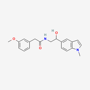 N-(2-hydroxy-2-(1-methyl-1H-indol-5-yl)ethyl)-2-(3-methoxyphenyl)acetamide