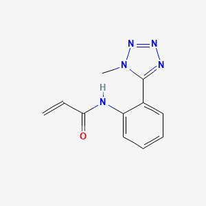 molecular formula C11H11N5O B2699404 N-[2-(1-Methyltetrazol-5-yl)phenyl]prop-2-enamide CAS No. 2361646-40-2