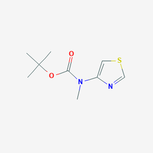 molecular formula C9H14N2O2S B2699406 Tert-butyl N-methyl-N-(1,3-thiazol-4-yl)carbamate CAS No. 2260931-12-0