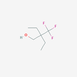 molecular formula C7H13F3O B2699416 2-Ethyl-2-(trifluoromethyl)butan-1-ol CAS No. 1955553-46-4