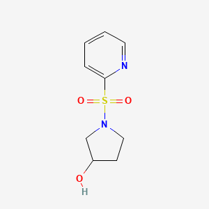 molecular formula C9H12N2O3S B2699425 1-(Pyridin-2-ylsulfonyl)pyrrolidin-3-ol CAS No. 1353947-28-0