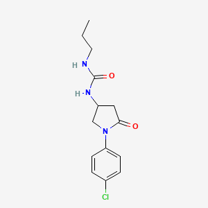 1-[1-(4-Chlorophenyl)-5-oxopyrrolidin-3-yl]-3-propylurea